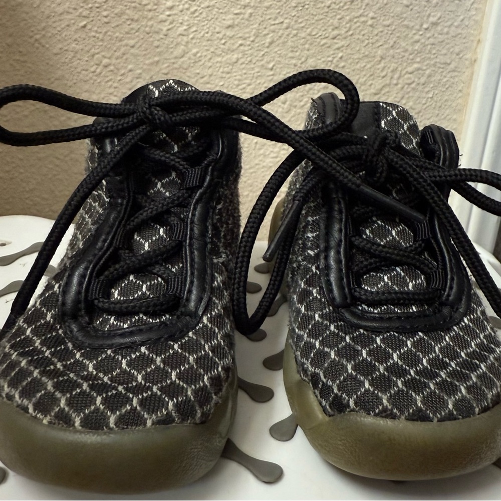 Jordan Black and Gray Kids Sneakers